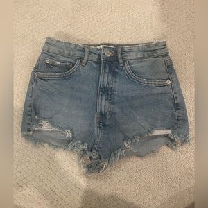 Blue Zara Jean Shorts
